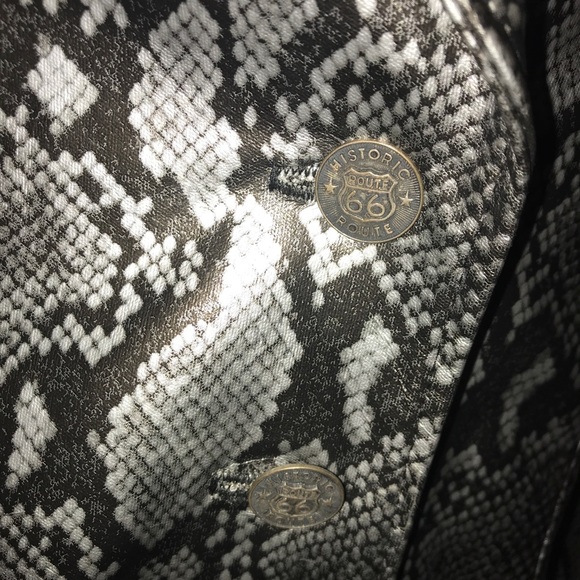 3 Piece Snakeskin Print Stage Wear Set by Pleasure Addict - Jacket, Skirt, Pants - Picture 9 of 15